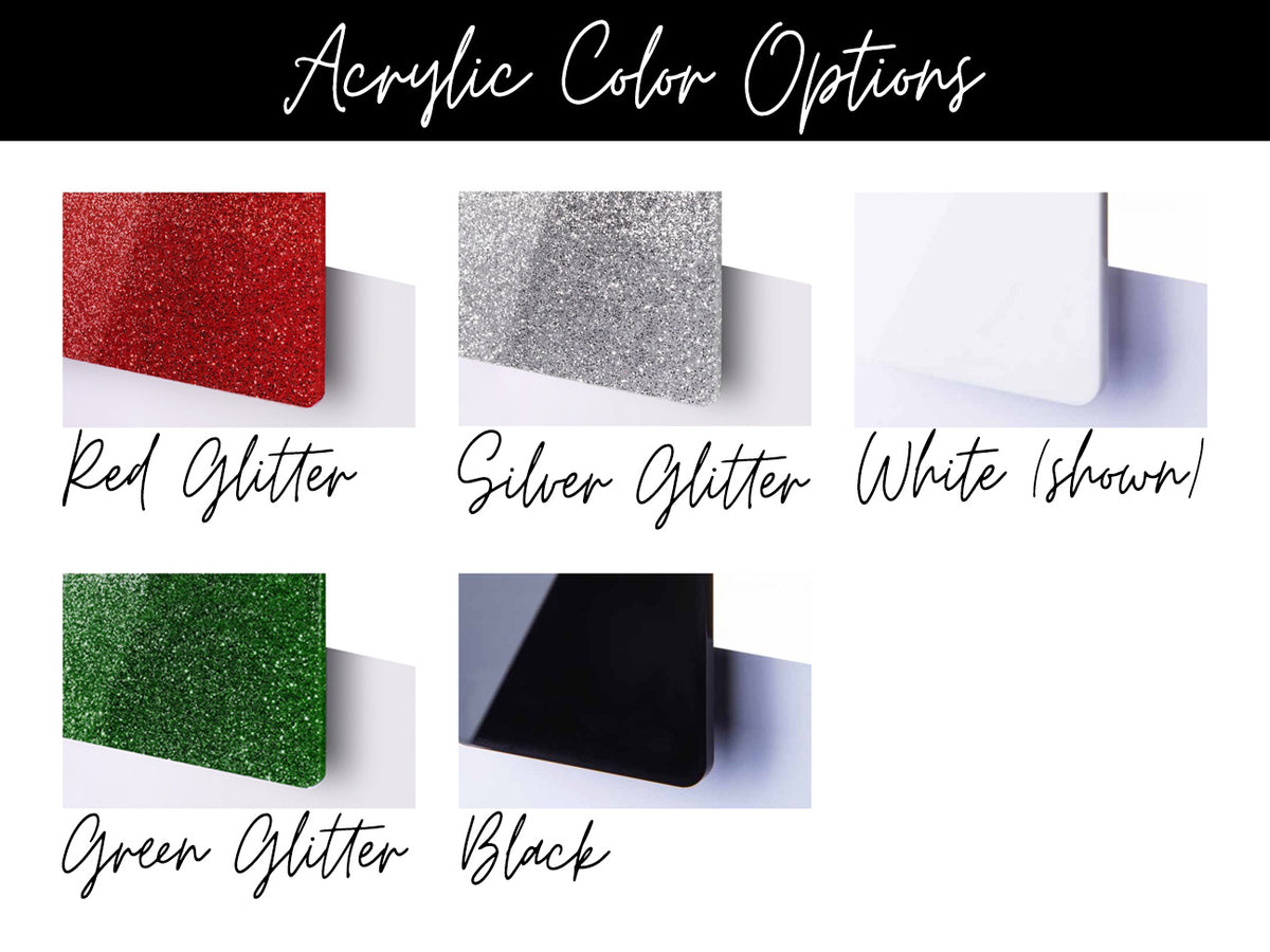 White Glitter Acrylic Sheet