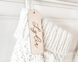 Engraved Custom Stocking Tags/Gift Tags