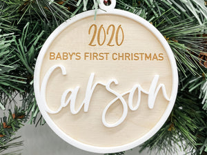 Baby's First Christmas Custom Ornament (2021)