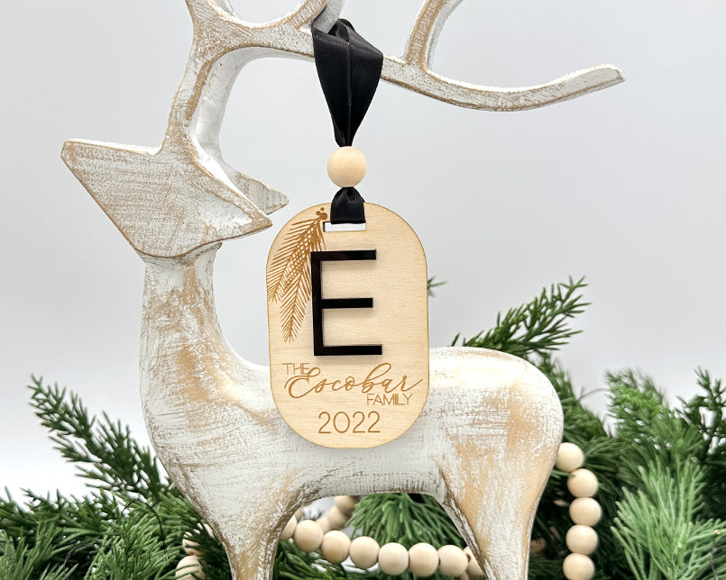 Elegant Monogram Ornament - Custom Name