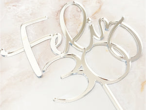 Feliz Birthday Cake Topper