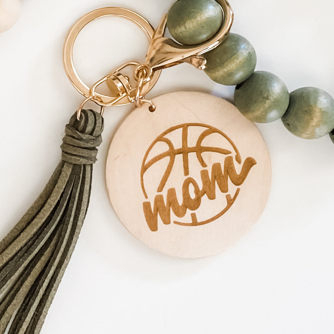 Wristlet Keychains w/ Custom Engraved Charm