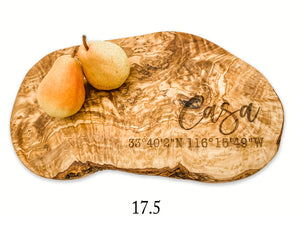 Custom Olive Wood Cutting Board