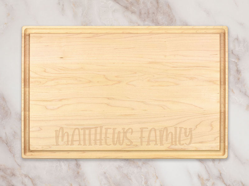 Personalized Script Last Name Cutting Board Gifts for Weddings,  Anniversaries, Birthdays, and Housewarmings