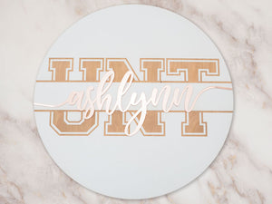 Custom Name Sign - Dorm Wall Sign (Round)