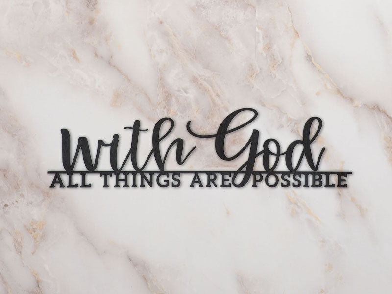 With God Faith Sign