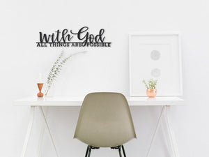 With God Faith Sign